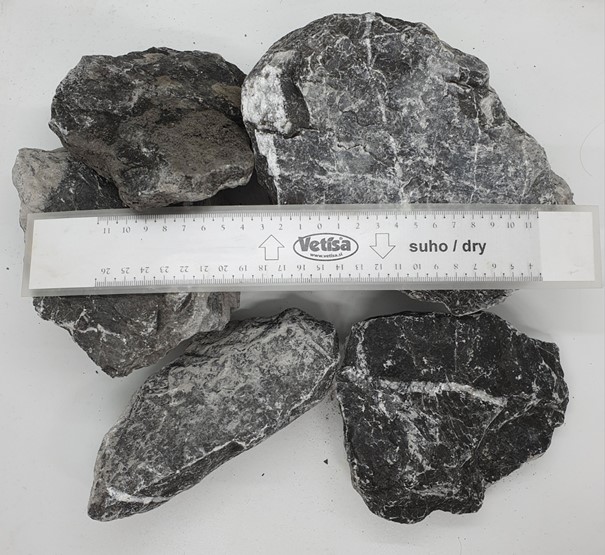 VETISA - Siv kamen - lomljenec za gabion (32-120 mm) 600 KG/VREČA/ brez prevoza